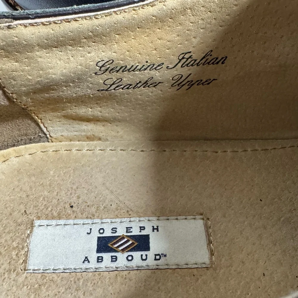 JOSEPH ABBOUD LEATHER BROGUE SHOES